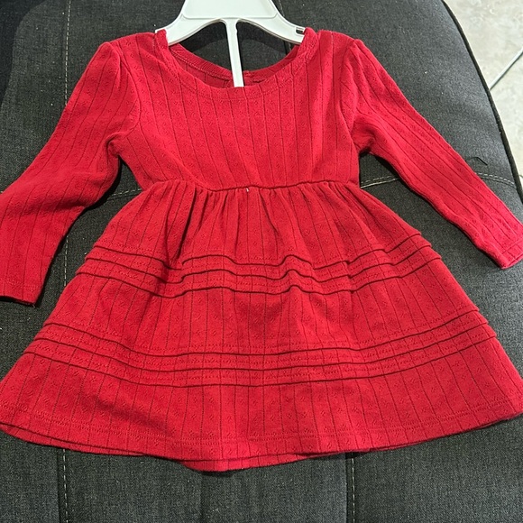 Burts Bees 3-6M Red Dress - Picture 1 of 1